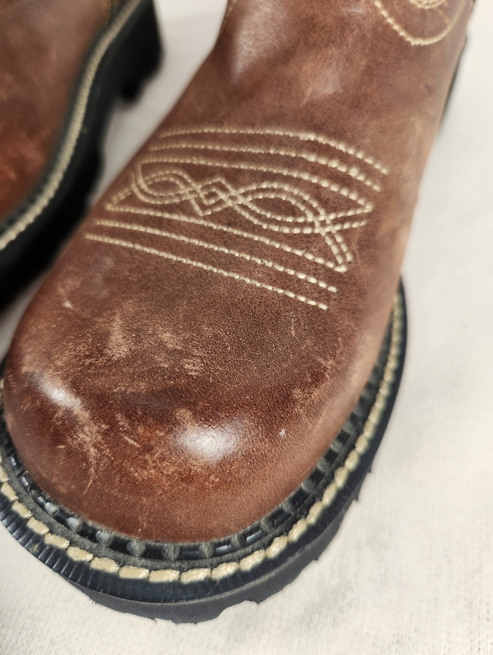 Ariat Fatbaby Heritage Dapper Western Boot Women's Size 8.5B Brown Leather NWOT - Picture 10 of 11